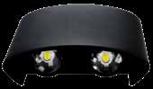 APLIQUE LED UP&DOWN ZAFIRO 4W NEGRO/3000K