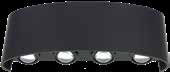 APLIQUE LED UP&DOWN ZAFIRO 8W NEGRO/3000K