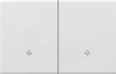 INTERUPTOR DOBLE ZAFIRO SMART BLANCA