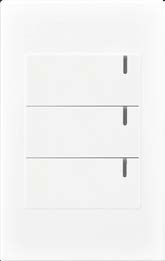 INTERRUPTOR TRIPLE CONMUTABLE DURFEN WHITE DELUX