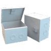CAJA DE PASO METALICA 15X15X10 BLANCA INDUMA