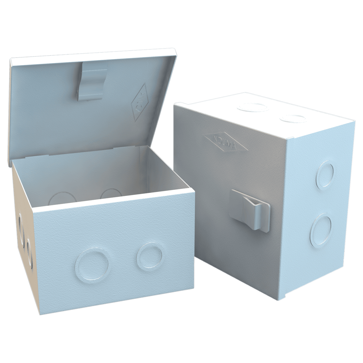 CAJA DE PASO METALICA 15X15X10 BLANCA INDUMA