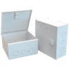CAJA DE PASO METALICA 20X20X10 BLANCA INDUMA