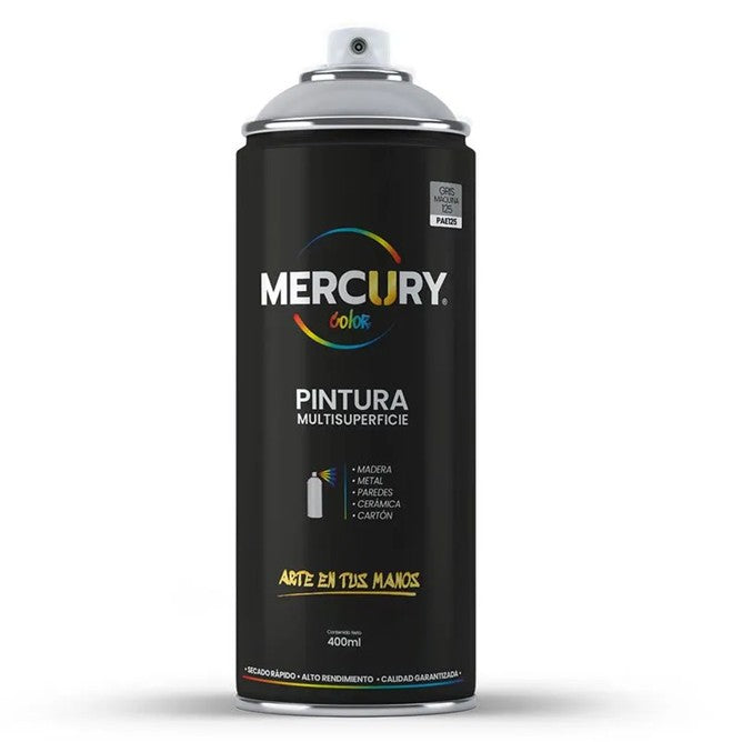 AEROSOL MERCURY 400ML 125 GRIS MÁQUINA