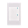 INTERRUPTOR DOBLE PREMIUM WHITE