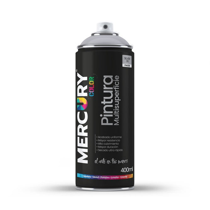 AEROSOL MERCURY 400ML 36 SILVER